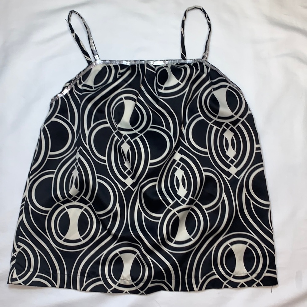 Women’s size small black and cream cami.